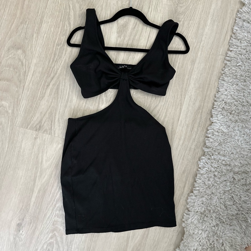 Black cutout dress